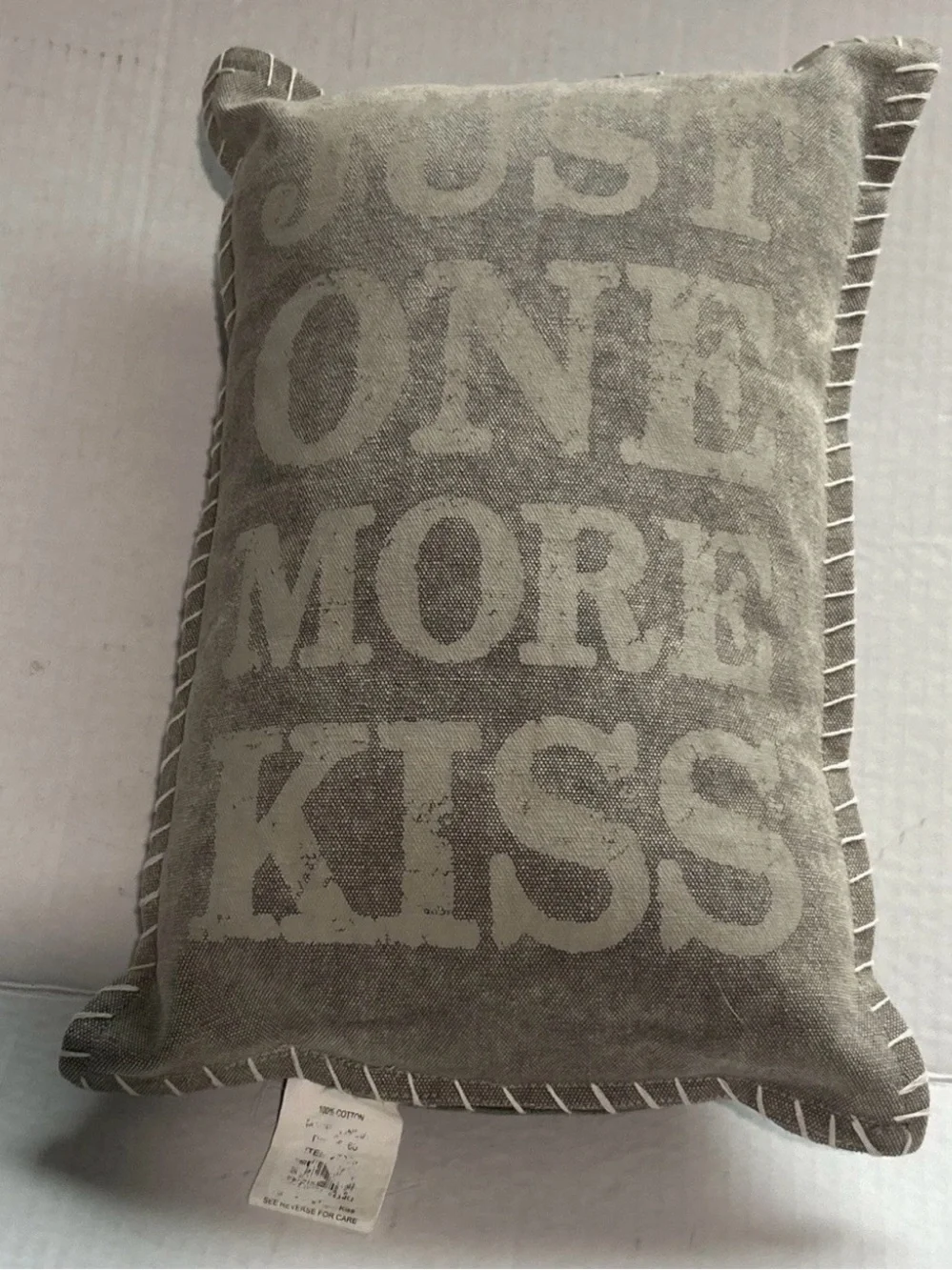 Primitives by Kathy Gray and Cream 'Just One More Kiss' Accent Pillow